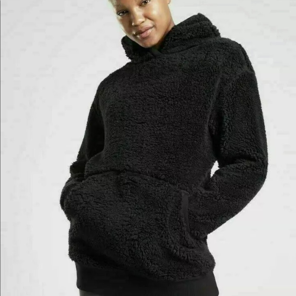Athelta reversible Sherpa hoodie size M